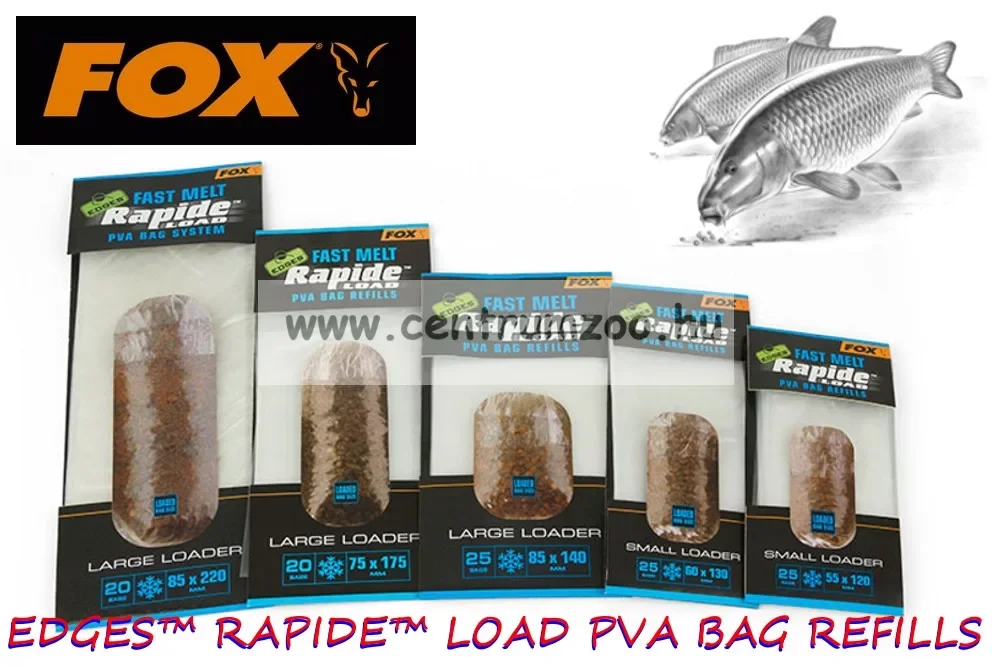Fox Edges™ Rapide™ PVA Fast Melt Refills 60x130mm Bag - 25 tasak (CPV054) Expressz szállítás