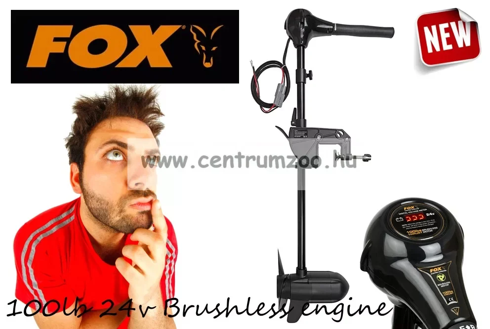 Fox Brushless Engine 100Lb 24V Outboard Professional Trolling Elektromos Csónakmotor (CEN014) Biztonságos fizetés