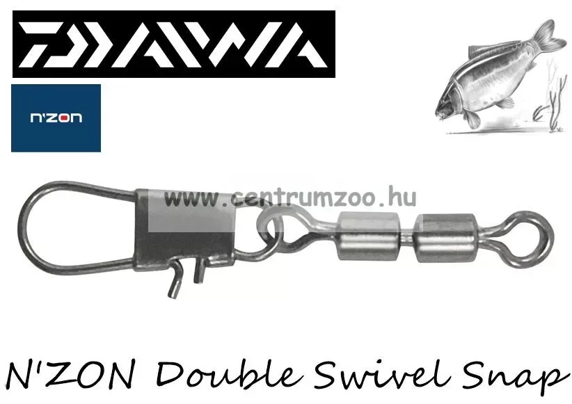 Daiwa N‘Zon Feeder Snap Double Swivel 12-Es 8Db (13315-012) Vásárlói kedvenc