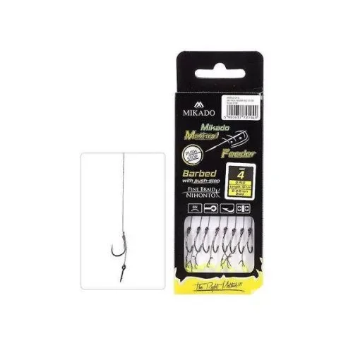 Mikado Method Feeder Xtra Strong Rig Csalitüskés Előkötött Előke 10cm 8db No.6 (HMFB2805I-6DB) Akciós ár