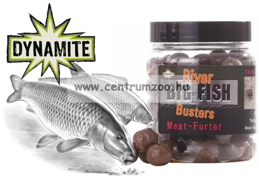 Akciós ár Dynamite Baits Big Fish River Hookbaits Meat Furter Busters horogcsali (DY1388)