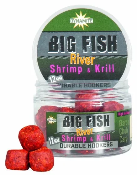 Árcsökkenés Dynamite Baits Big Fish River Durable Hook Pellet 12mm Shrimp & Krill (DY1360) Rák