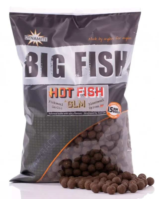 Gyors kiszállítás Dynamite Baits Big Fish - Hot Fish & GLM bojli 20mm 1,8kg (DY1519)