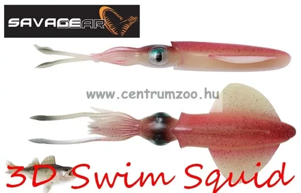 Különleges ajánlat Savage Gear 3D Swim Squid 9.5Cm 5G Sinking Pink Glow 4Pcs (63856)