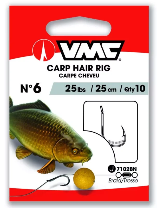 VMC Carp Hair Rig 7021 Hooks Braided Line Boilie 1 előkötött horog 2db (171021) Végkiárusítás
