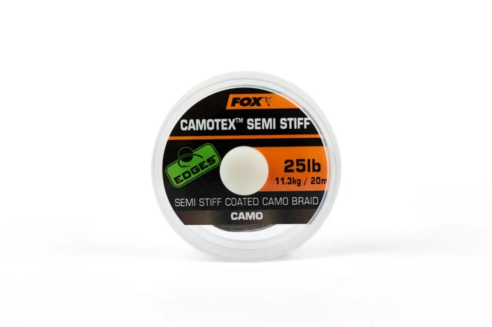 Fox Edges™ Camotex Semi-Stiff 20lb - 20m (CAC741) előkezsinór Azonnali szállítás
