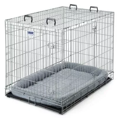 Savic Dog Residence összecsukható fém szállító box kutyáknak 76x53x61cm (A3292) Vásárlói kedvenc