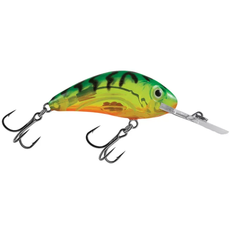 Salmo Rattlin‘ Hornet 4.5cm 6g wobbler (QRH359) Clear Hot Green Tiger Olcsóbb