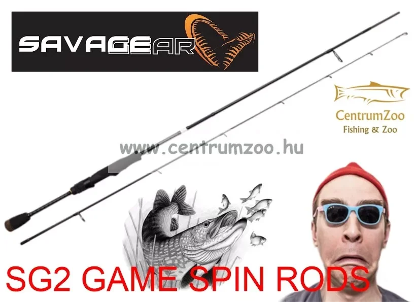 Vedd meg most Savage Gear Sg2 Ultra Light Game 6‘6" 198cm Moderate 2-8g 2r pergető bot (SVS72145)