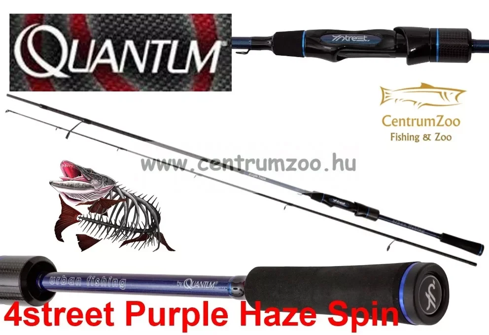 Expressz szállítás Quantum 4Street Purple Haze Spin 271cm 12-54g pergető bot (13320271)
