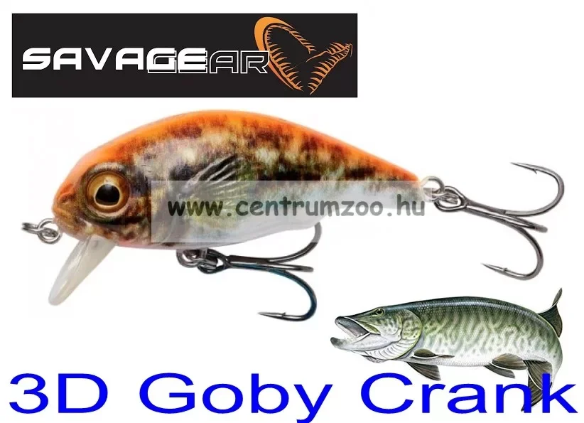 Népszerű Savage Gear 3D Goby Crank Sr 5Cm 6,5G Floating Uv Orange (71731)