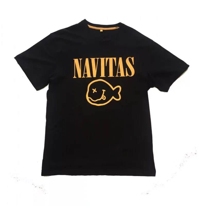 Azonnali szállítás Navitas Kurt Black Fishing T-Shirt Black póló (70482-50*) több méret
