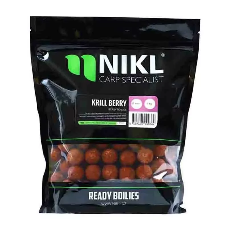 Legkelendőbb Nikl Carp Specialist - Ready Krill Berry bojli 250g 20mm (2078529)