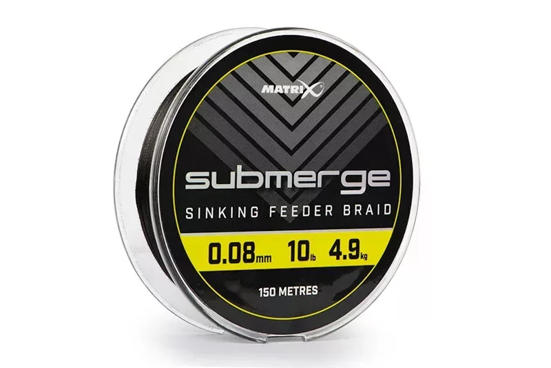 Kedvezményes ár Fox Matrix Submerge™ Sinking Feeder Braided 0.12mm 15lb 8,0kg 150m fonott süllyedő zsinór (GBL005)