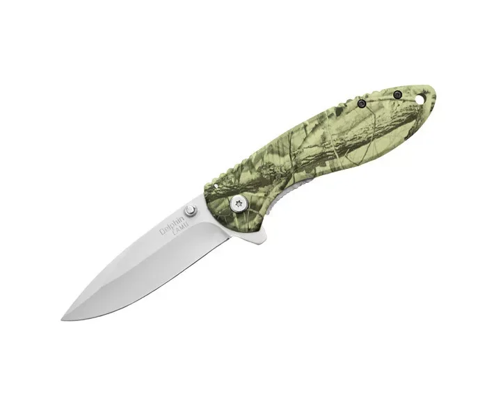 Gyors kiszállítás Delphin Camou Folding Knife Bicska 20,5cm (950139003)