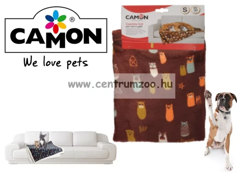 Camon Copertina Supersoft "Funny Dogs" Puha Kutyatakaró 60X90Cm (C0901/1) Szuper akció