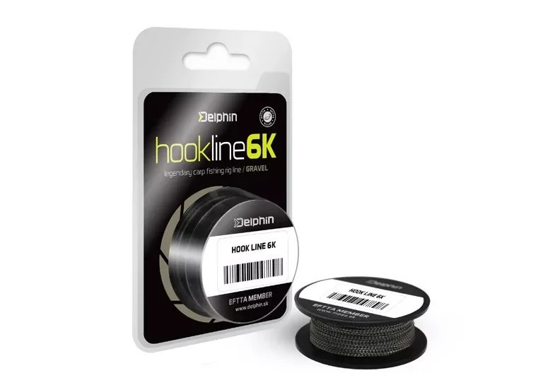 Olcsóbb Delphin Hookline 6K 20m 25lb Gravel - pontyozó előke zsinór (500700025)