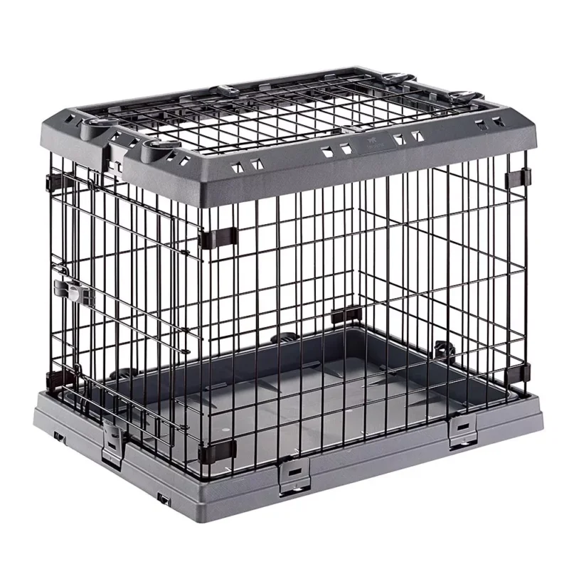 Ferplast Superior 75 összecsukható fém szállító box 3 ajtóval 77x51x55cm (73187101) Szezonális akció