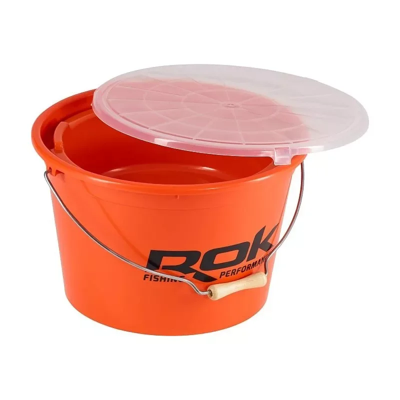 Rok Fishing Performance - Round Bucket 3In1 Set - 18l vödör +5l tál +fedél szett ORANGE (ROK-030328-030245) Szuper ajánlat