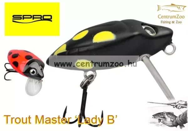 Spro Trout Master ‘Lady B’ 2,8G 3Cm Wobbler - Black (4916-704) Műcsali Korlátozott ajánlat