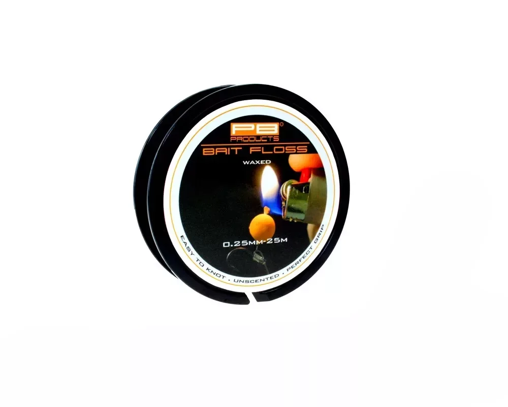 Akció Pb Products Baitfloss – Waxed - csalizó selyem 0,25mm 25m (BF25)