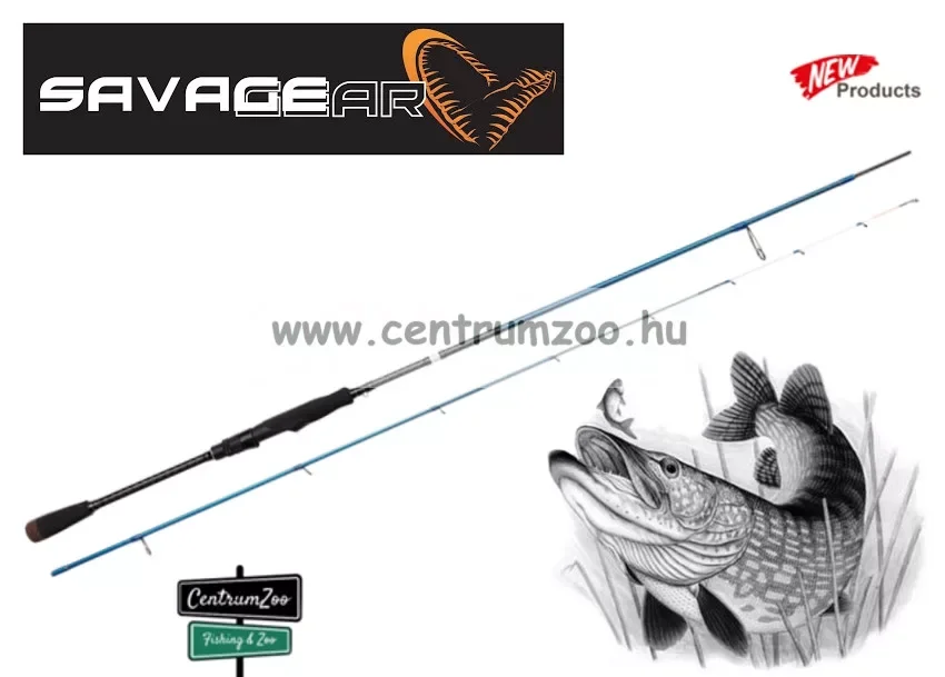Savage Gear Sgs2 Topwater 7‘6" 2.30M Xf 7-25G Mediumlight 0.6-1.0 2Sec Pergető Bot (74886) Szezonális akció
