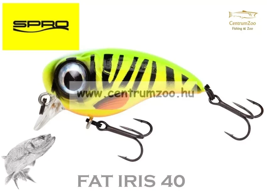 Spro Fat Iris 40 wobbler 4cm 5,4g - Firetiger (4867-1901) Árcsökkenés