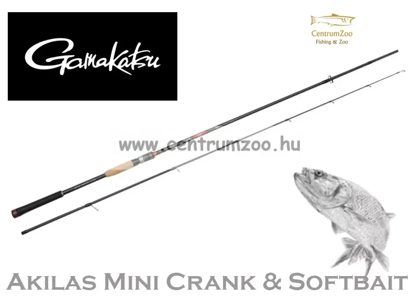 Szezonális akció Gamakatsu Akilas 70ML Mini Crank & Softbait 210cm 3-15g 2r pergető bot (24387-700)