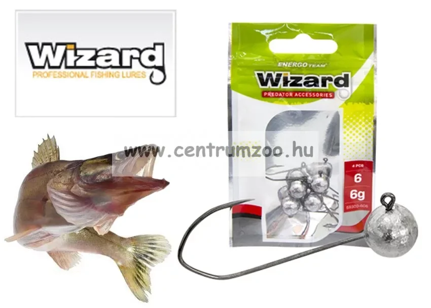 Exkluzív ajánlat Wizard Master Twister Jig Heads 6g Size 2/0 - 3db Jigfejes Horog (59300-216)