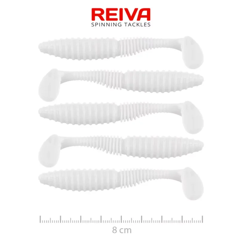 Bestseller Reiva Zander Power Shad 8cm 5db/cs (Classic White)