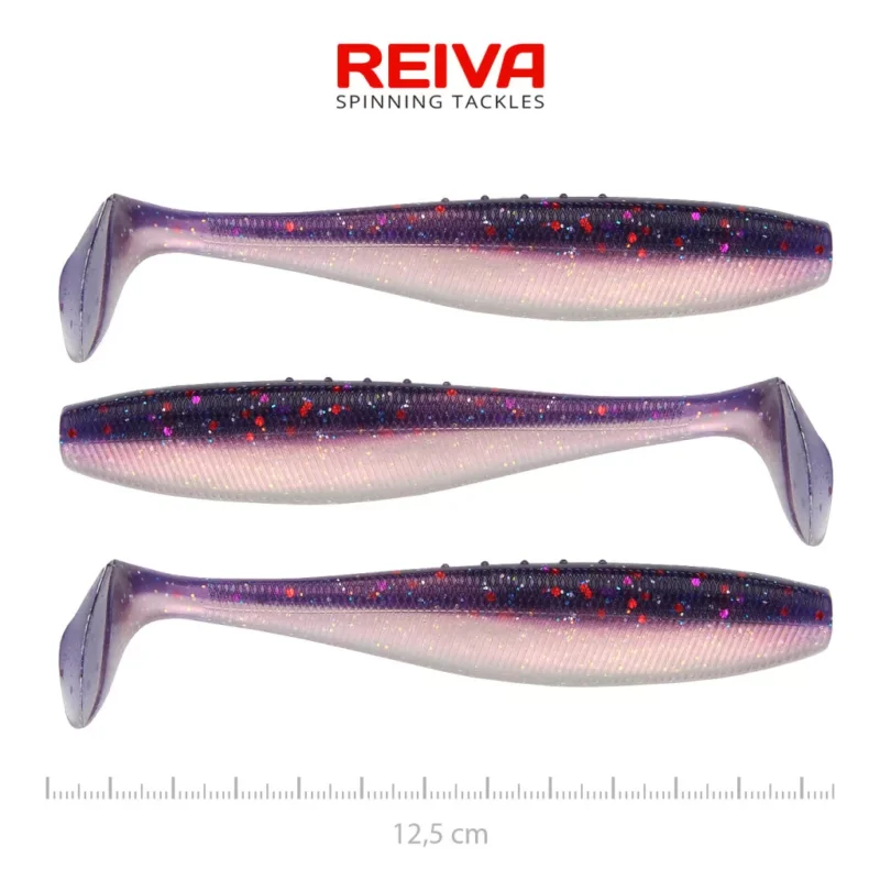 Reiva Flat Minnow shad 12,5cm 3db/cs (Purple Pearl) Kiárusítás