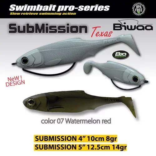BIWAA SUBMISSION 4" 10cm 07 Watermelon Red Korlátozott ajánlat