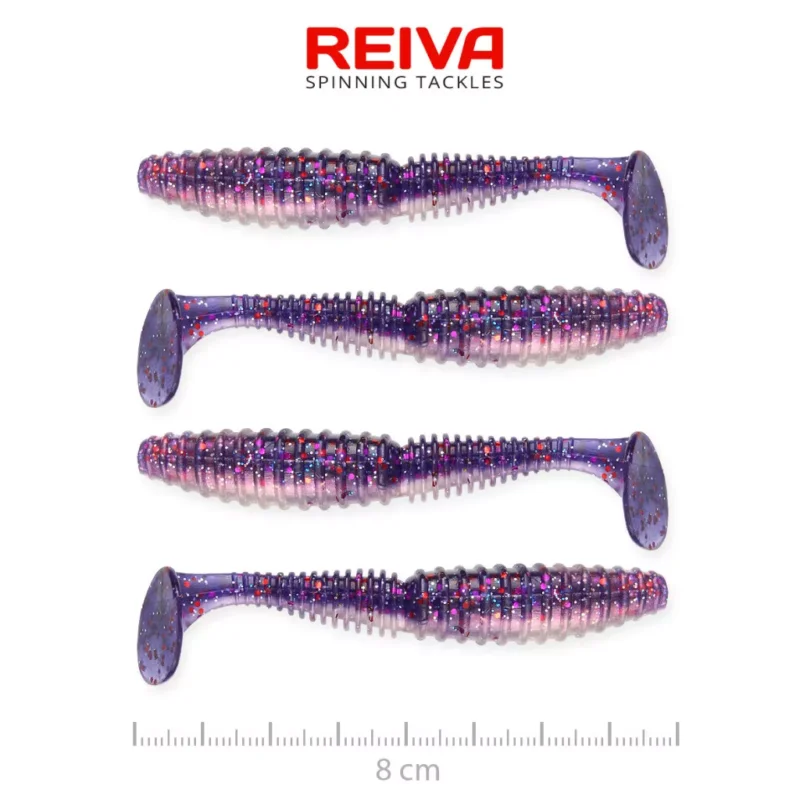 Reiva Zander Power Shad 8cm 4db/cs (Purple Pearl) Biztonságos vásárlás