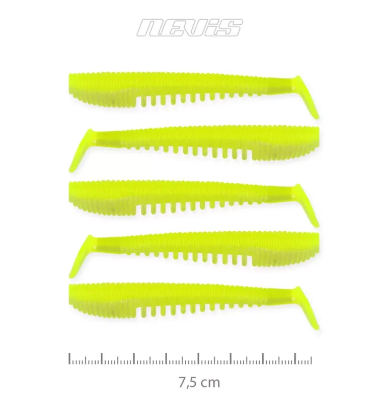 Nevis Impulse Shad 7.5cm 5db/cs (Flash Lemonade) Árengedmény