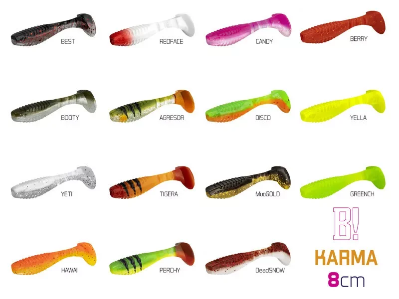 Végkiárusítás Gumihal Delphin KARMA UVs / 5db 8cm Tigera
