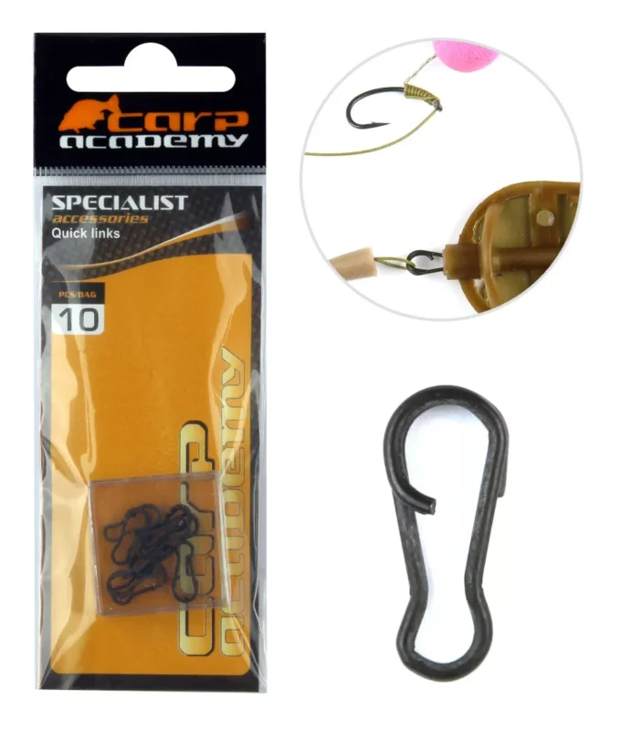 Biztonságos fizetés Carp Academy Előkecsatlakozó kapocs 10db/cs