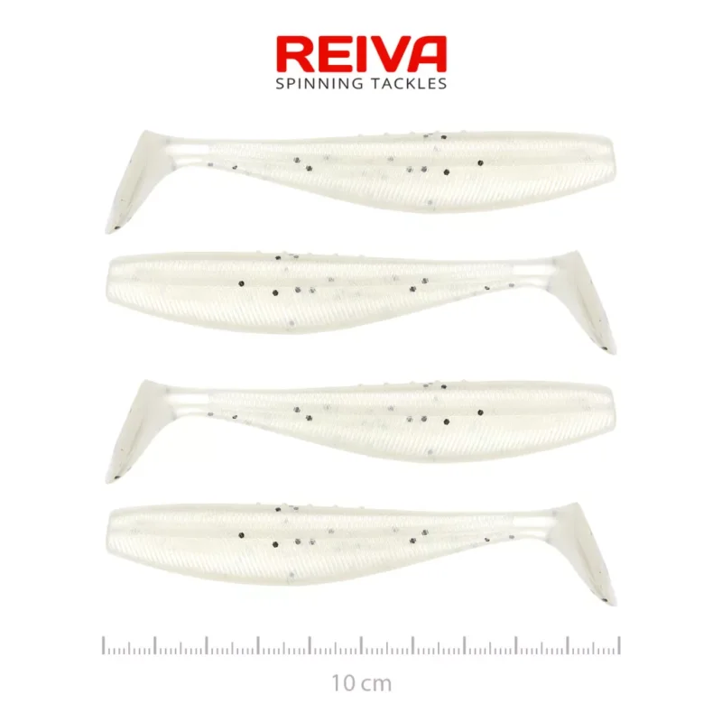 Reiva Flat Minnow Shad 10cm 4db/cs (Pearl Dot) Vásárlói kedvenc