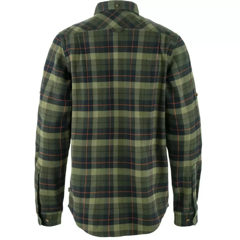 FJALLRAVEN SINGI HEAVY FLANNEL BLACK-DEEP FOREST ING XL Szuper akció