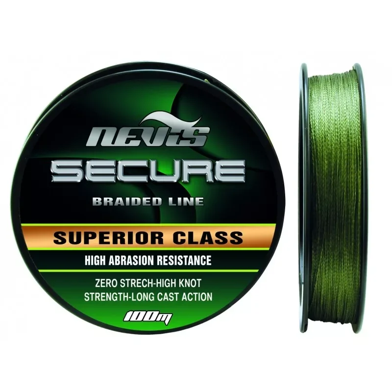Nevis Secure Braid Fonott zsinór 100m 0.25mm Népszerű