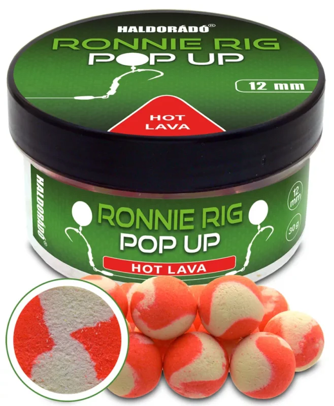 Csak ma HALDORÁDÓ Ronnie Rig Pop Up 12 mm - Hot Lava