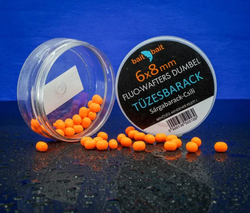 Árcsökkenés BAIT BAIT Tüzes Barack Fluo Method Dumbel Wafter 6-8mm