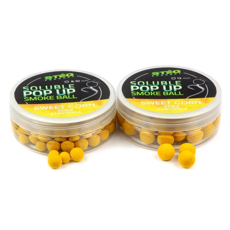 Alacsony ár STÉG PRODUCT SOLUBLE POP UP SMOKE BALL 8-10MM SWEETCORN