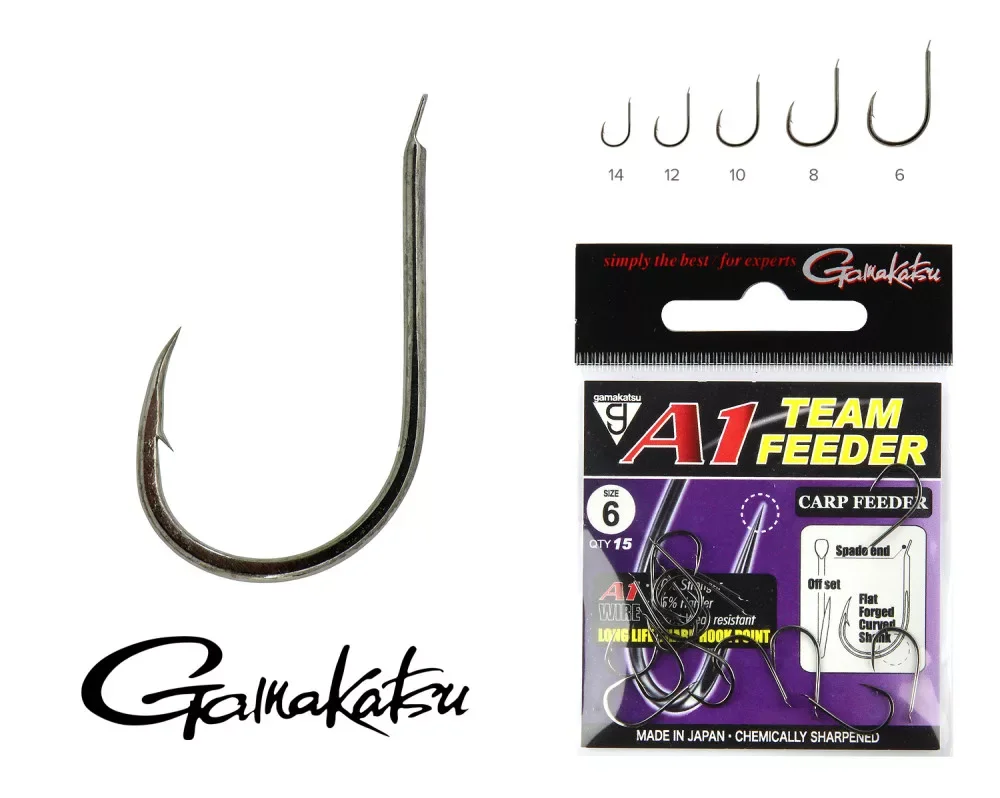Gamakatsu A1 Team Feeder Carp feeder horog 12-es méret Árcsökkenés