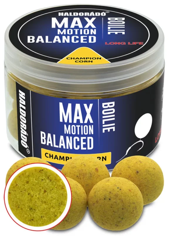 Olcsóbb HALDORÁDÓ MAX MOTION Boilie Balanced 20 mm - Champion Corn