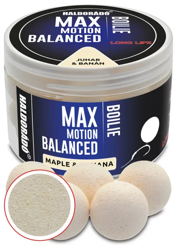 HALDORÁDÓ MAX MOTION Boilie Balanced 20 mm - Juhar & Banán Azonnali szállítás