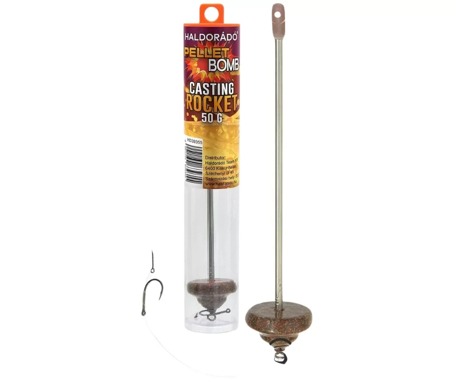 HALDORÁDÓ Pellet Bomb Casting Rocket 50g Fix Szerelék Utolsó esély