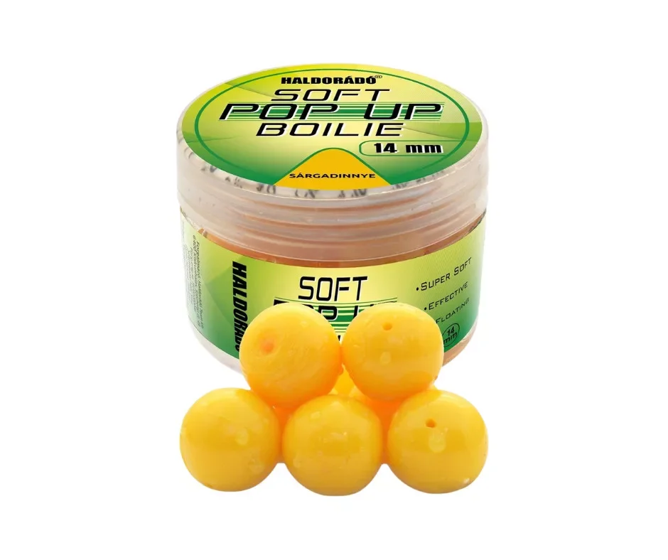 Újdonság HALDORÁDÓ Super Soft Pop Up Bojli 14mm Sárgadinnye