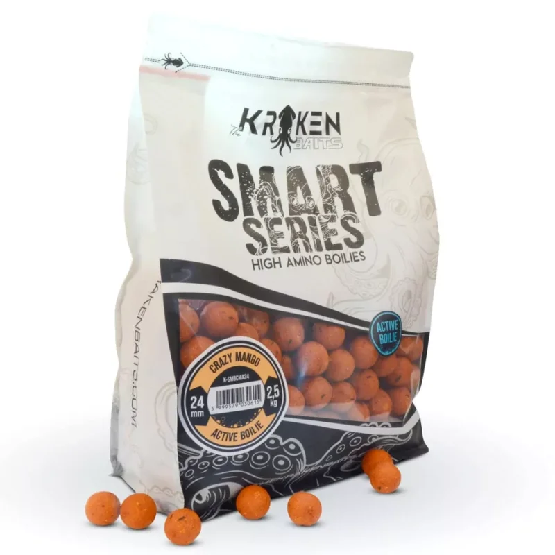 Olcsó KRAKEN BAITS Smart Series Crazy Mango Active Bojli 20mm 2500g