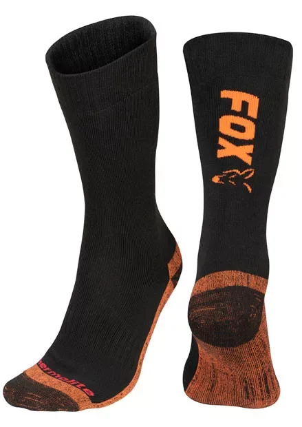 Kedvezmény FOX Black/Orange Thermolite Long Sock 40-43 Zokni