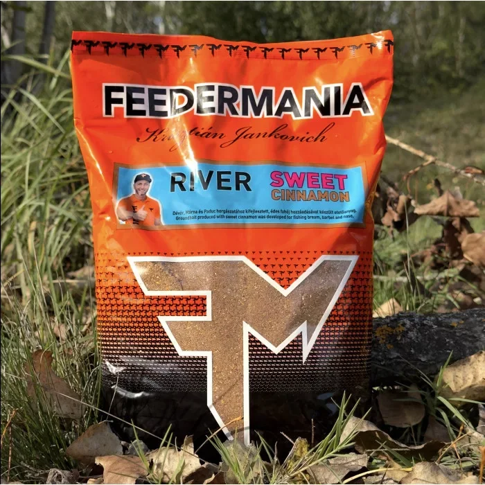 FEEDERMANIA Groundbait RIVER Sweet Cinnamon 2.5kg Etetőanyag Népszerű